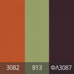 Leather-Tricolor-FL3082-FL813-FL3087-Orange-Green-Aubergine