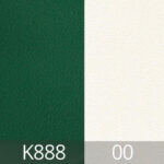 Leather-Two-tone-FL888-FL00-Dark Green-White