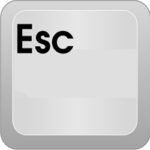 Buttons-ESC-Άσπρο