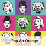 pop art orange