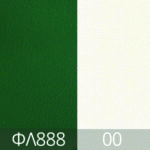 Δερματίνη-Διχρωμία-FL888-FL00-Πράσινο Σκούρο-Άσπρο